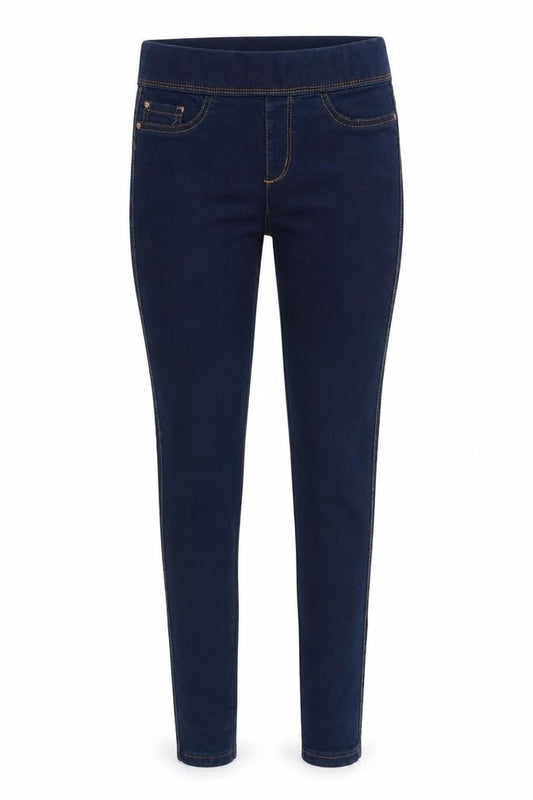 Denim & Co. Womens Blue Cotton Jegging Jeans Size 8 Slim Zip