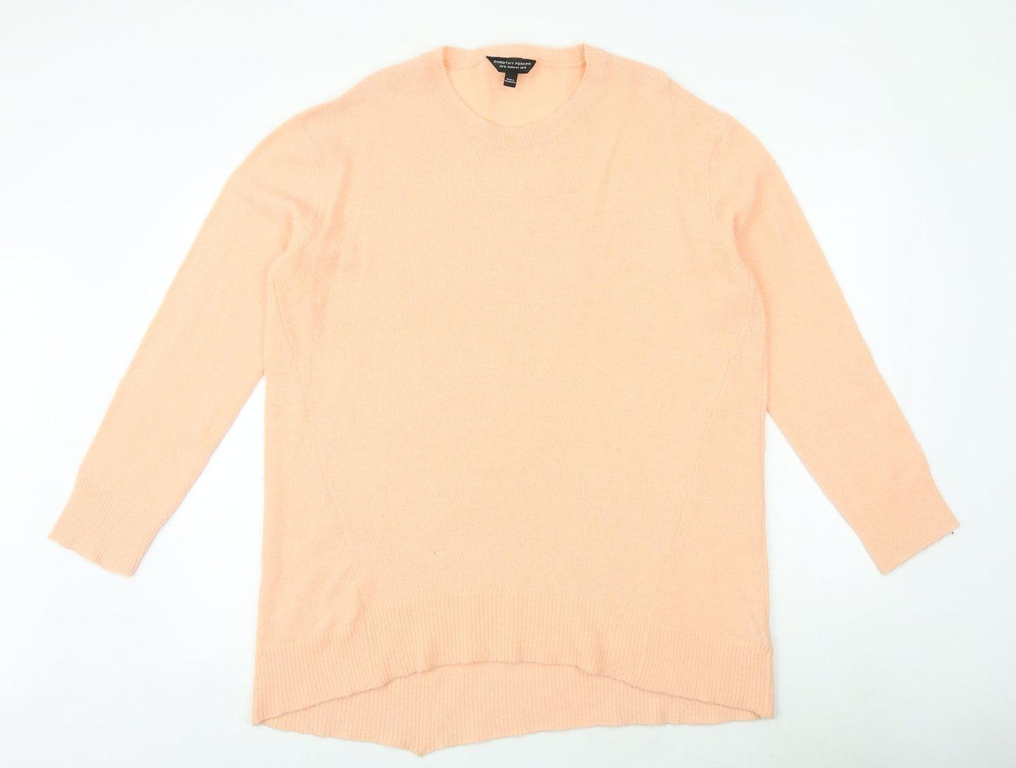 Dorothy Perkins Womens Pink Round Neck Acrylic Pullover Jumper Size 16