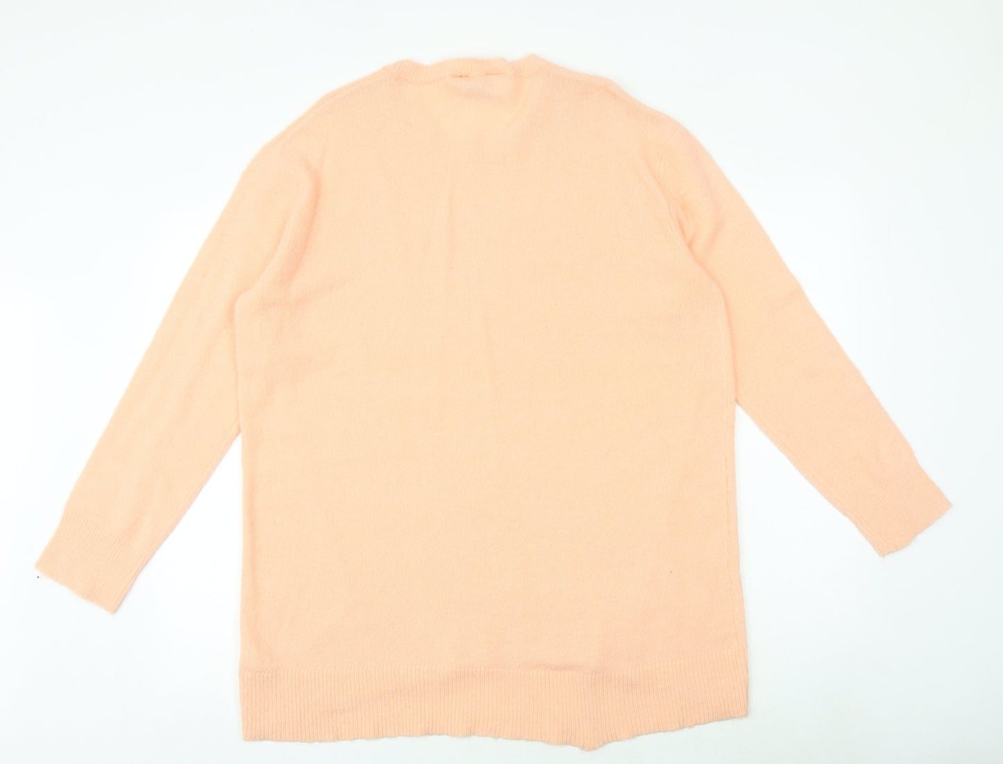Dorothy Perkins Womens Pink Round Neck Acrylic Pullover Jumper Size 16