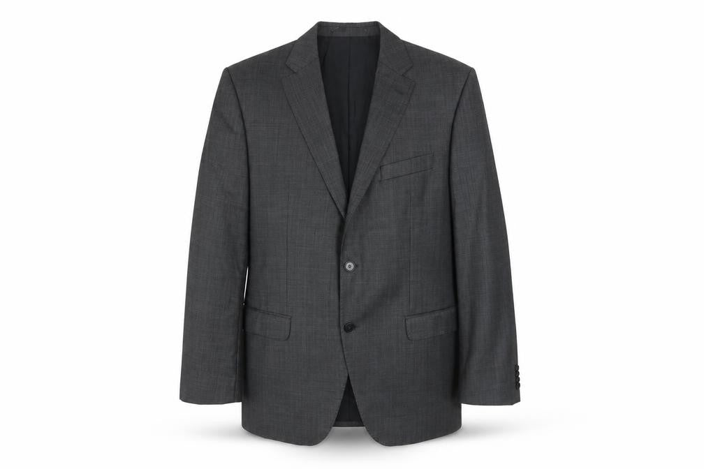 Benvenuto Mens Grey Wool Jacket Suit Jacket Size 42 Regular