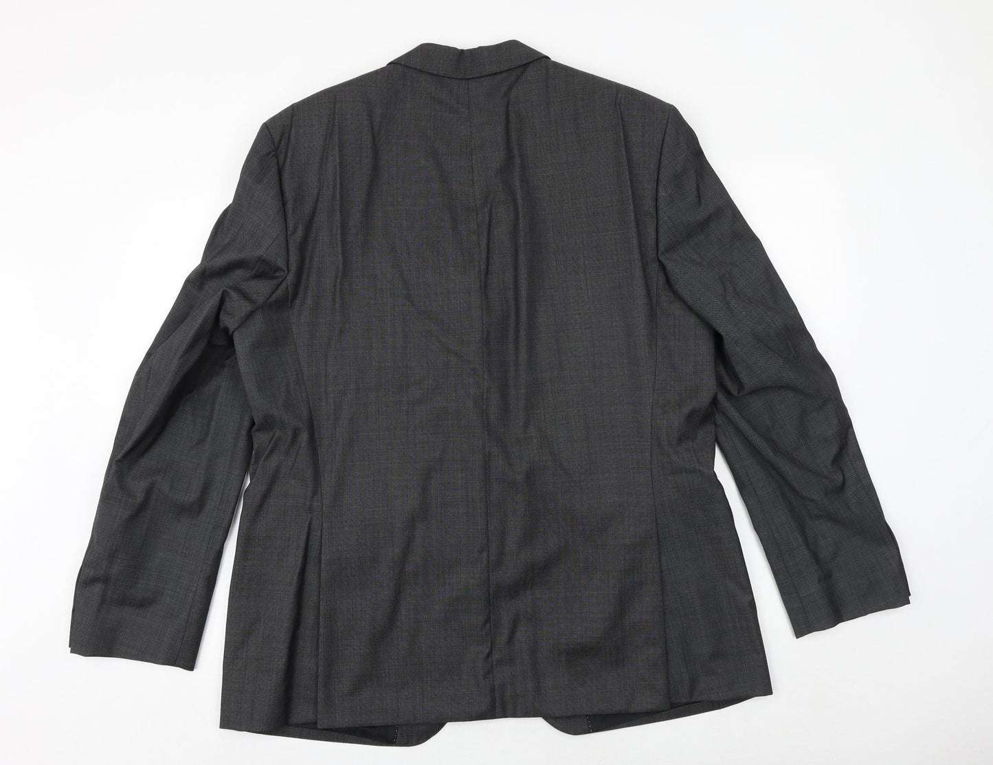 Benvenuto Mens Grey Wool Jacket Suit Jacket Size 42 Regular