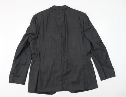 Benvenuto Mens Grey Wool Jacket Suit Jacket Size 42 Regular