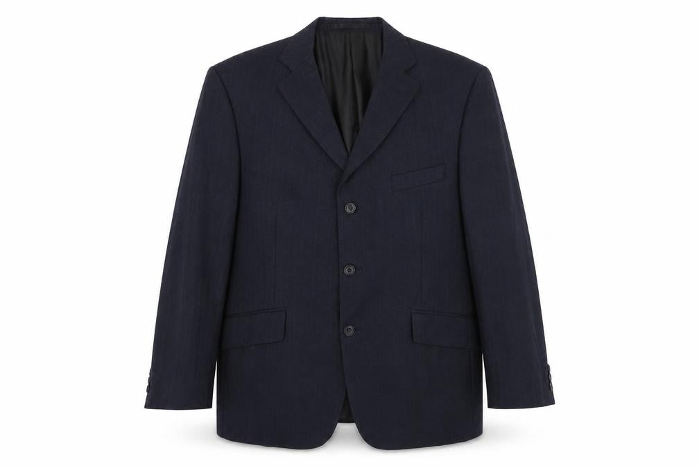 Impressions Mens Blue Wool Jacket Suit Jacket Size 42 Regular