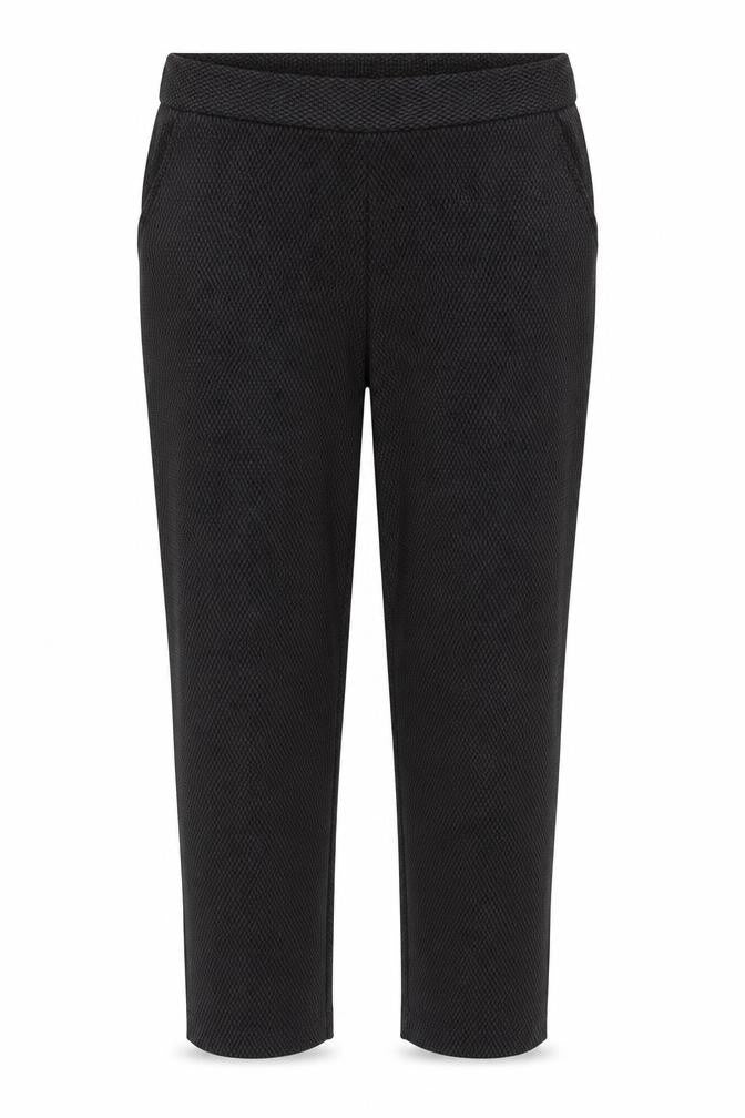 Classic Womens Grey Geometric Polyester Trousers Size 18 Regular Tie