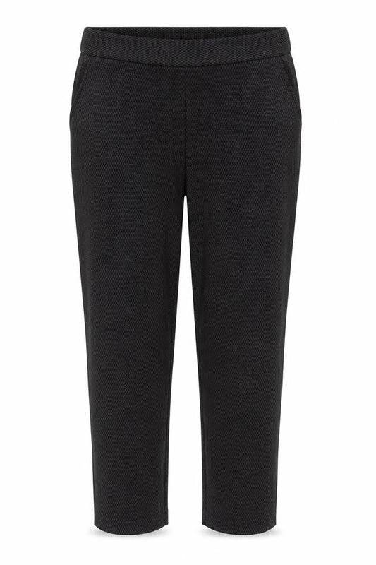 Classic Womens Grey Geometric Polyester Trousers Size 18 Regular Tie