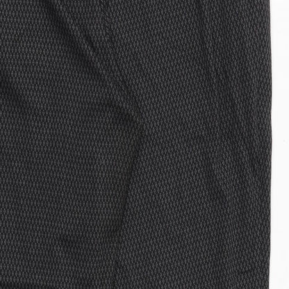Classics Womens Grey Geometric Polyester Trousers Size 18 Regular Tie
