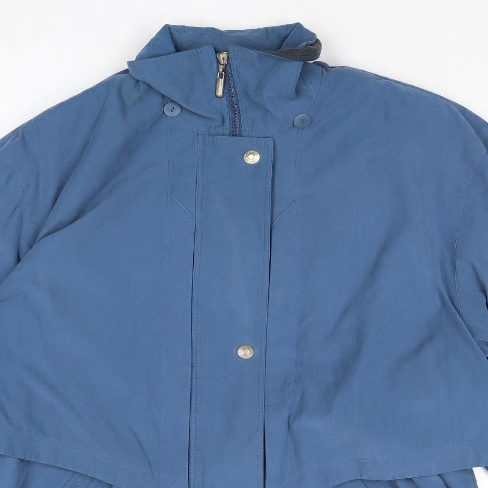 Sailing Womens Blue Overcoat Coat Size 16 Zip