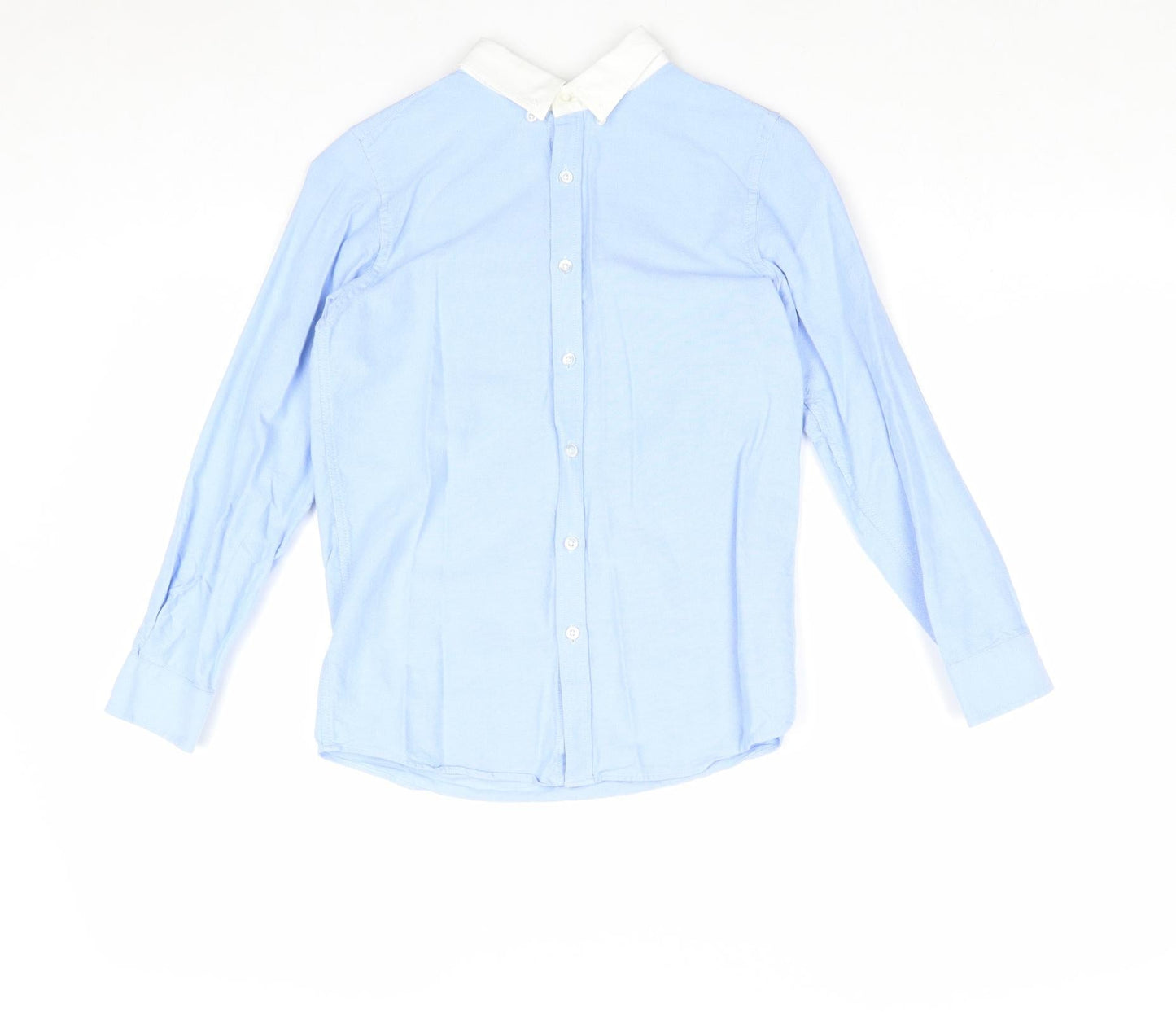 Very Boys Blue 100% Cotton Basic Button-Up Size 10 Years Collared Button
