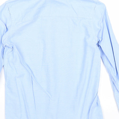 Very Boys Blue 100% Cotton Basic Button-Up Size 10 Years Collared Button