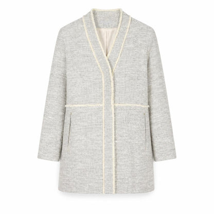 H&M Womens Grey Jacket Size 14 Snap