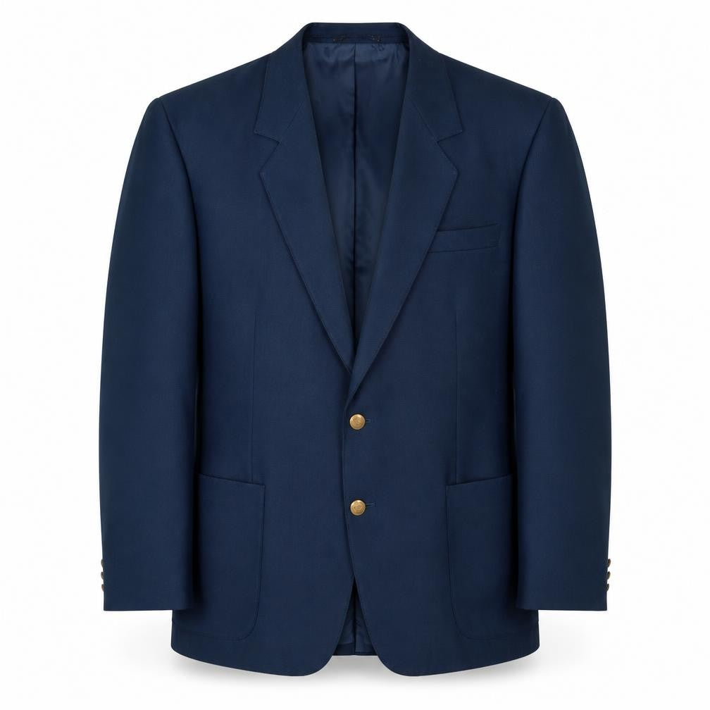 Classic Man Mens Blue Polyester Jacket Blazer Size 42 Regular
