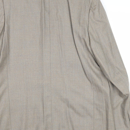 Gerry Wentworth Mens Grey Wool Jacket Suit Jacket Size 44 Regular