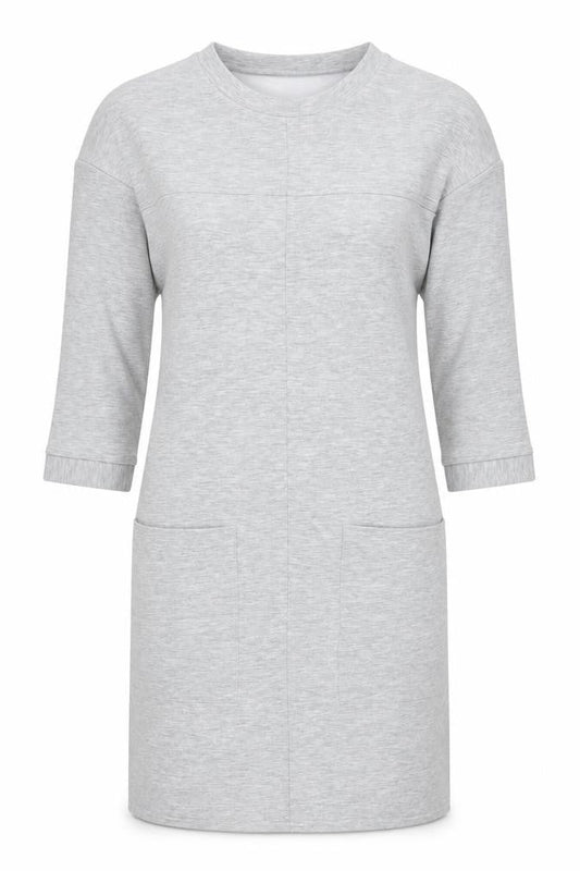 Atmosphere Womens Grey Polyester A-Line Size 8 Round Neck Pullover