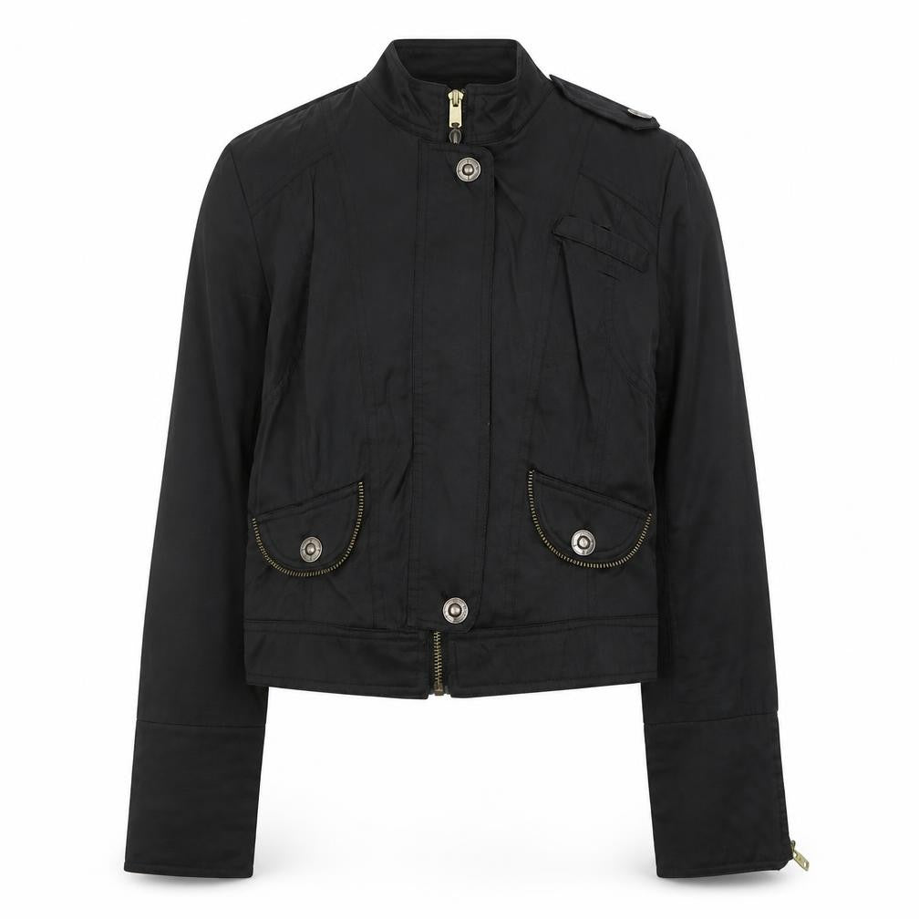 Zara Womens Black Jacket Size 4 Zip