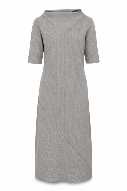 H&M Womens Grey Viscose A-Line Size 6 Boat Neck Pullover