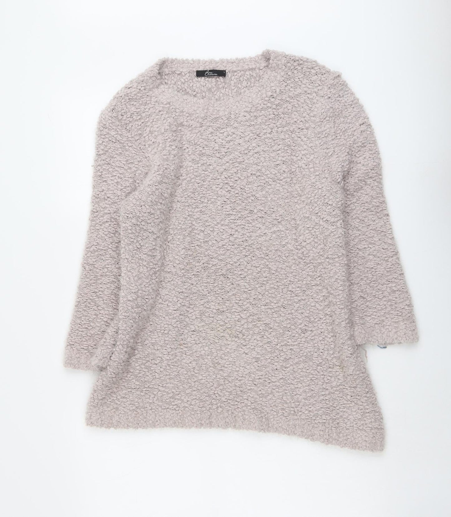Bonmarché Womens Pink Roll Neck Polyester Pullover Jumper Size L