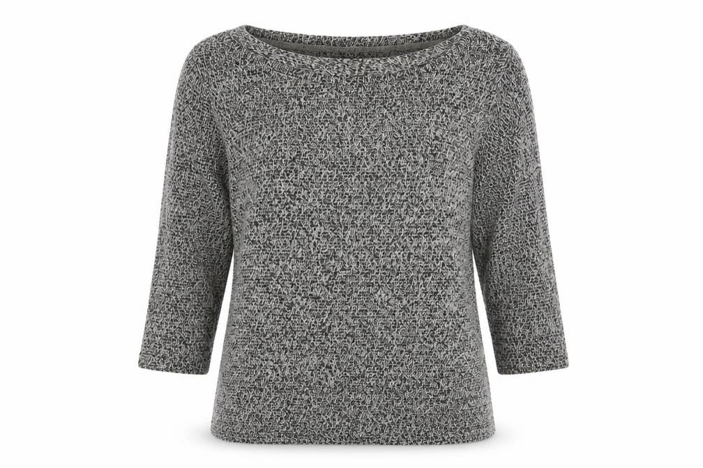 New Look Womens Grey Boat Neck Polyester Pullover Jumper Size 10
