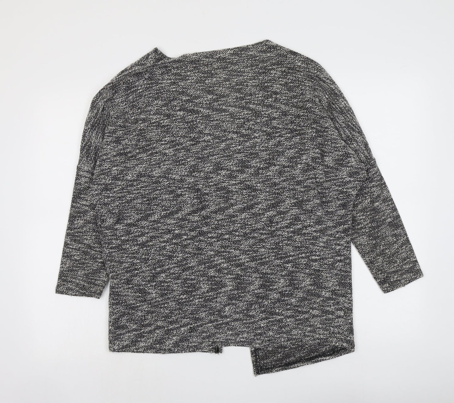 Atmosphere Womens Grey V-Neck Cotton Cardigan Jumper Size XS