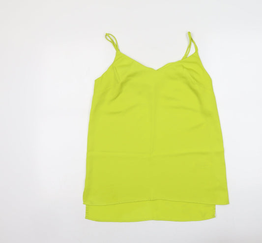 NEXT Womens Green Polyester Camisole Tank Size 10 V-Neck