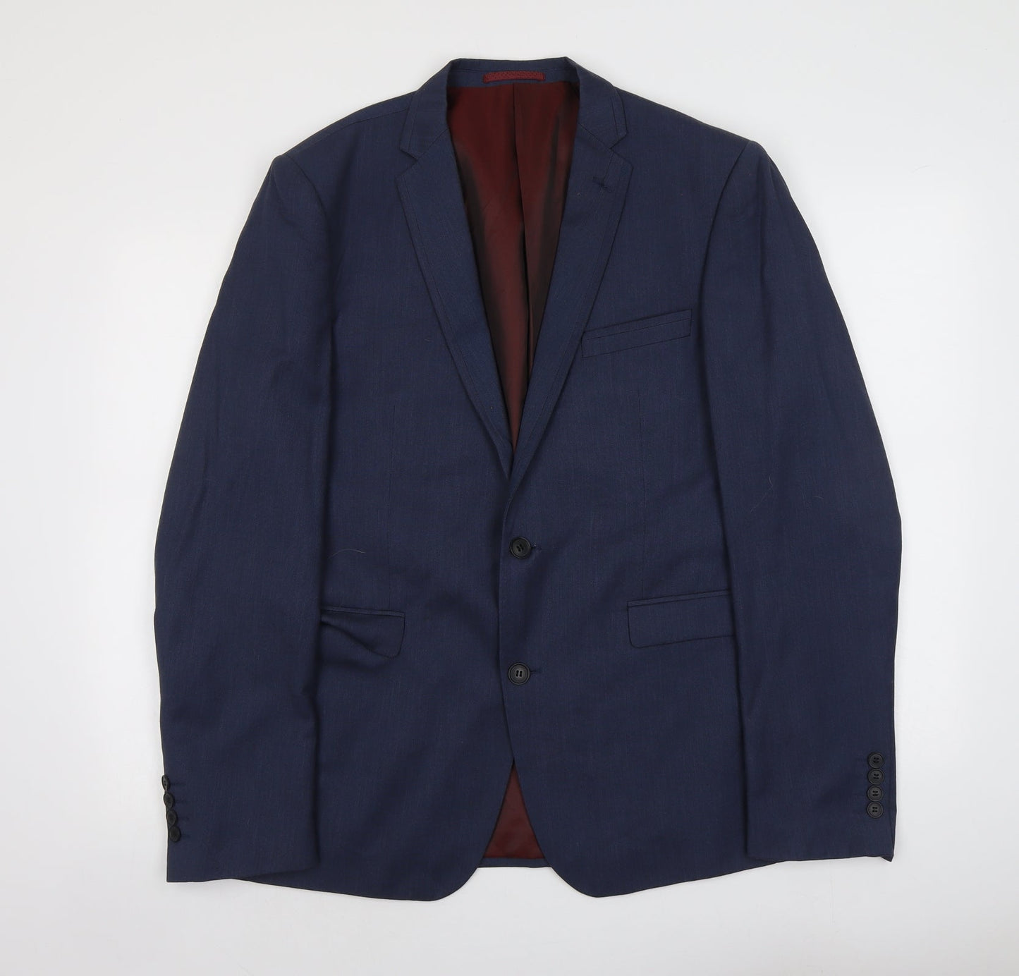 NEXT Mens Blue Polyester Jacket Suit Jacket Size M Regular