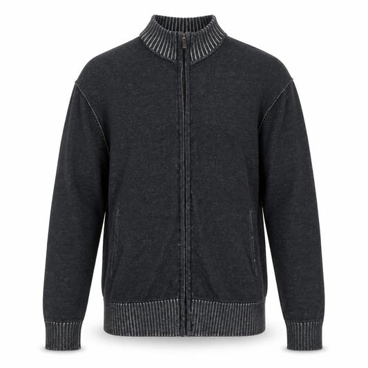 Foxhole Mens Grey Cotton Full Zip Sweatshirt Size L
