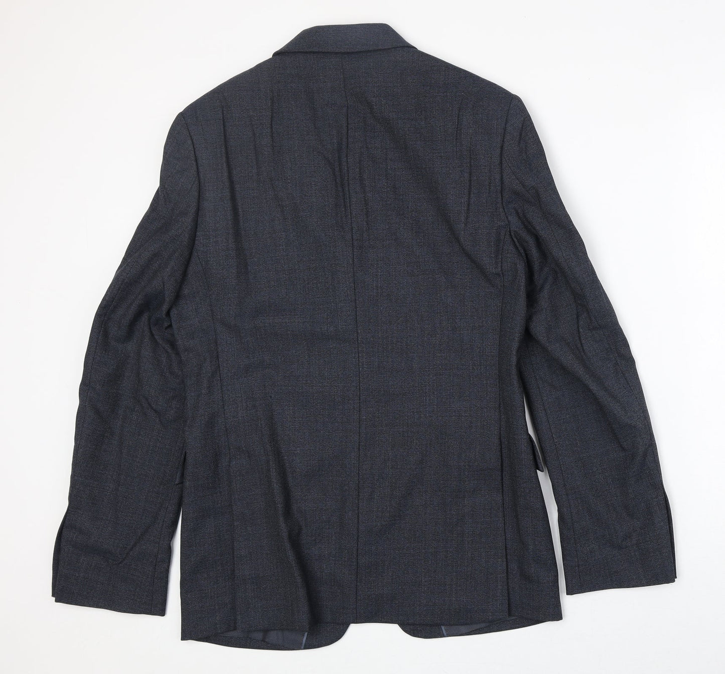 Marks and Spencer Mens Blue Wool Jacket Suit Jacket Size 36 Regular