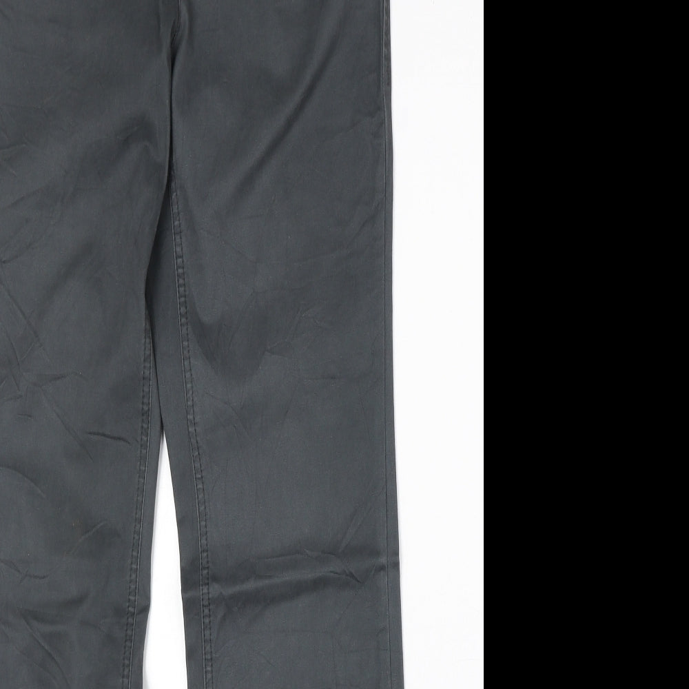 Cecil Womens Grey Cotton Straight Jeans Size 28 in Regular Zip