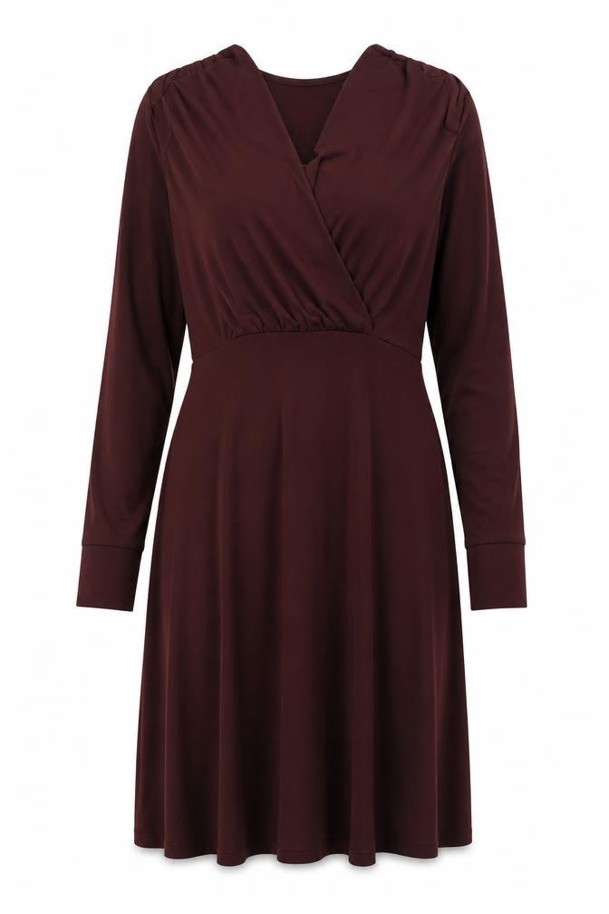 H&M Womens Red Polyester Ball Gown Size 16 V-Neck Pullover