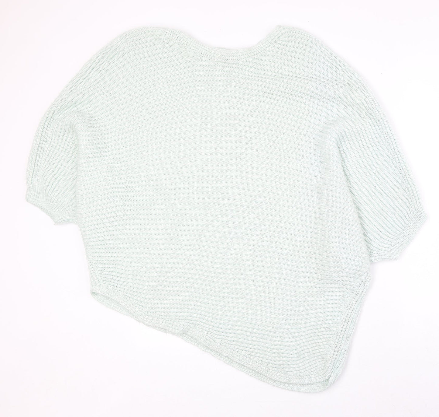 NEXT Womens Blue Round Neck Acrylic Pullover Jumper Size L