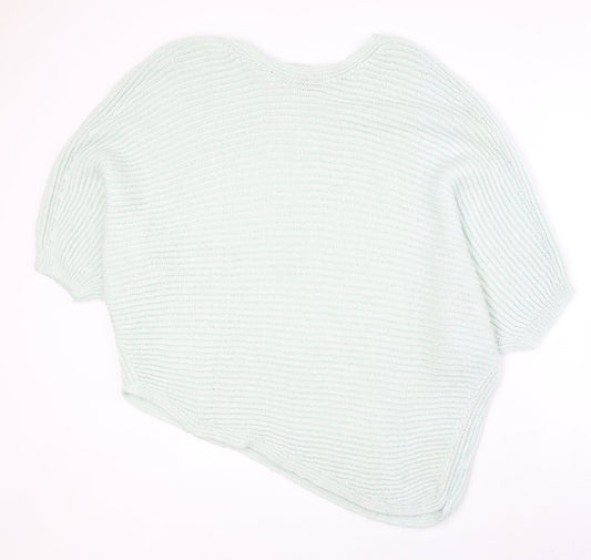 NEXT Womens Blue Round Neck Acrylic Pullover Jumper Size L