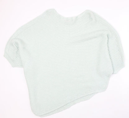 Next Womens Blue Round Neck Acrylic Pullover Jumper Size L
