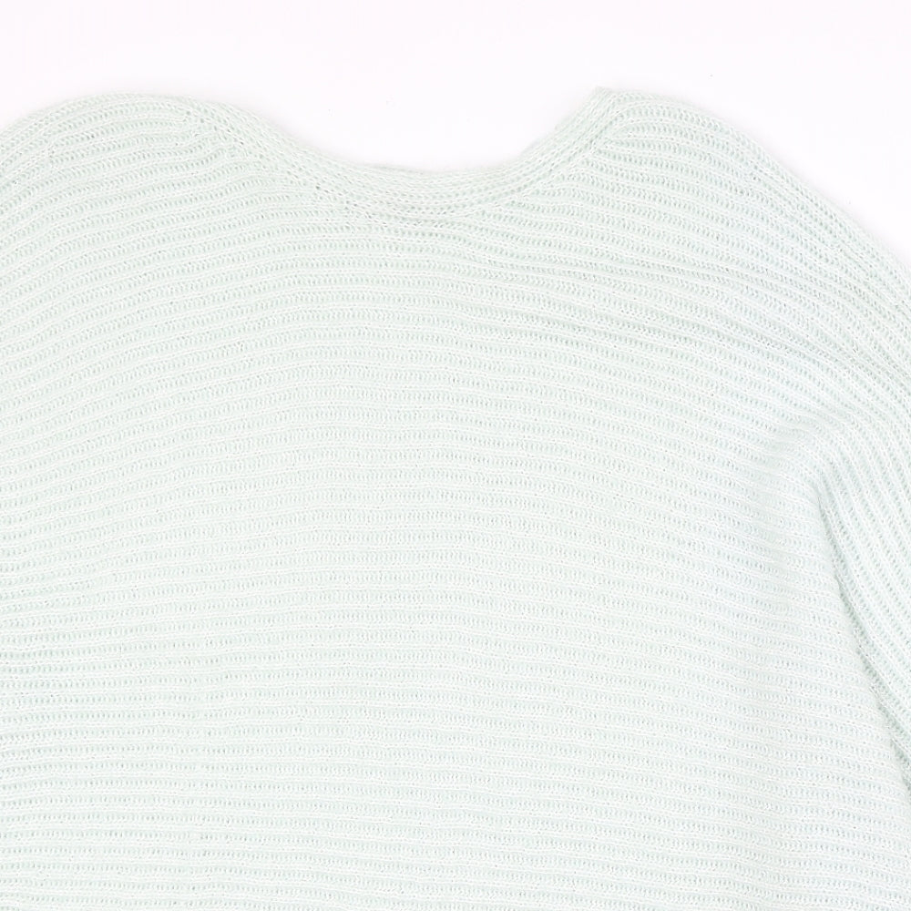 NEXT Womens Blue Round Neck Acrylic Pullover Jumper Size L