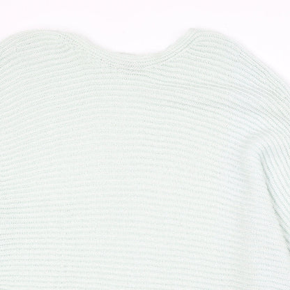 Next Womens Blue Round Neck Acrylic Pullover Jumper Size L