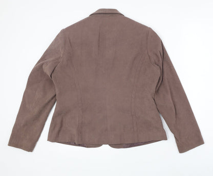 Bonmarché Womens Brown Jacket Size 14 Zip