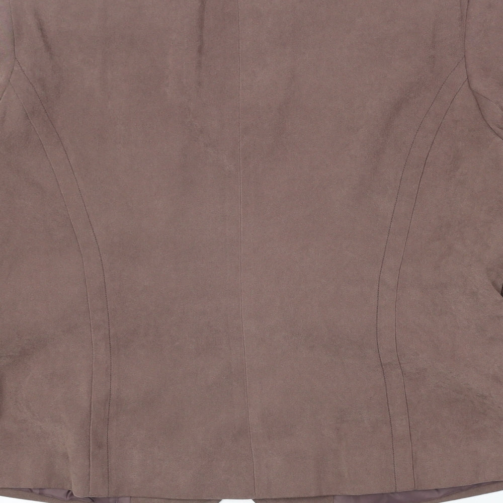 Bonmarché Womens Brown Jacket Size 14 Zip