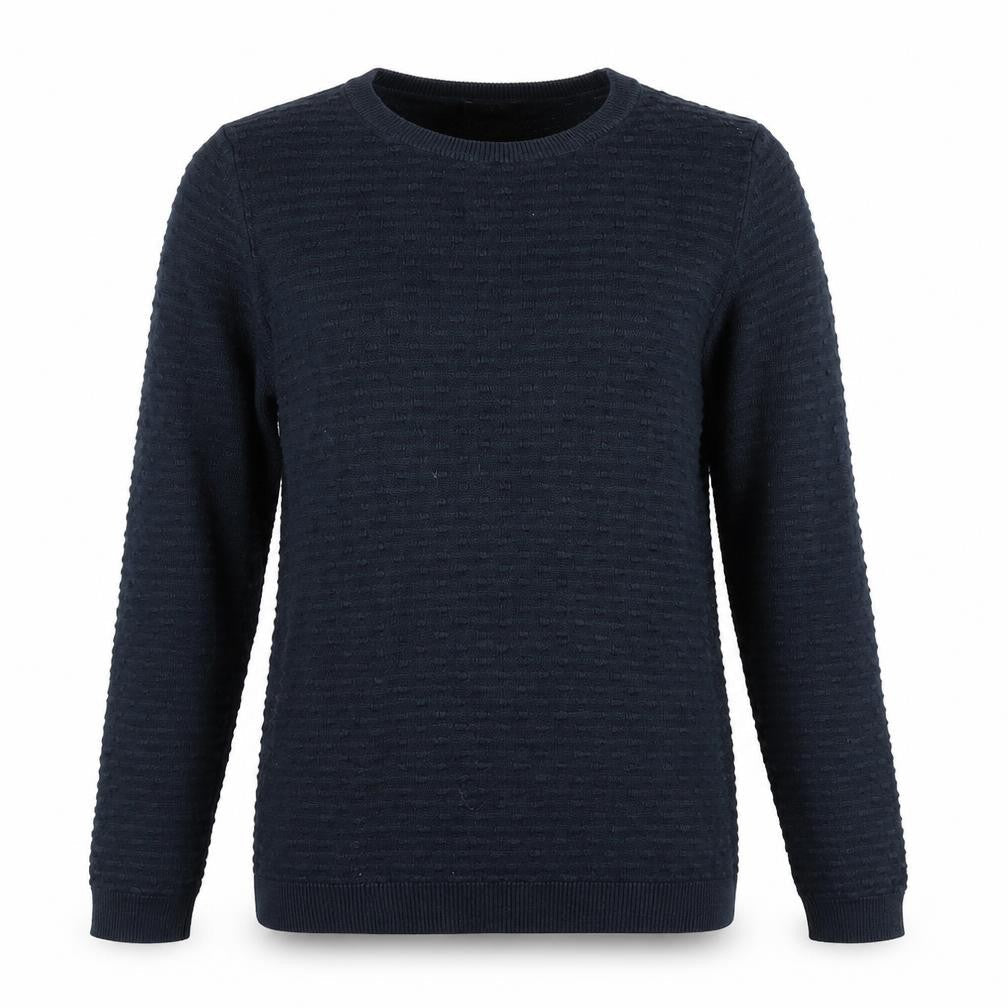 VILA Womens Blue Round Neck Acrylic Pullover Jumper Size M