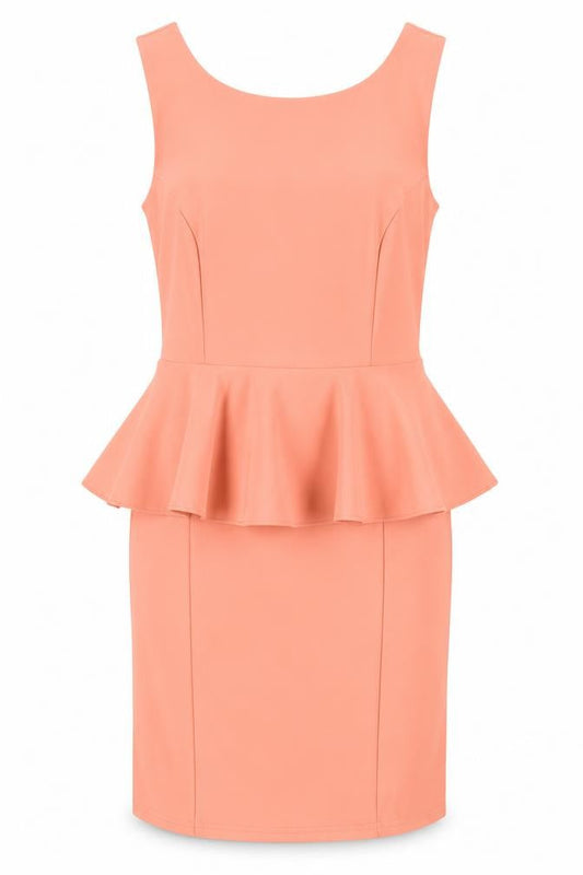 Topshop Womens Pink Polyester A-Line Size 10 Round Neck Zip