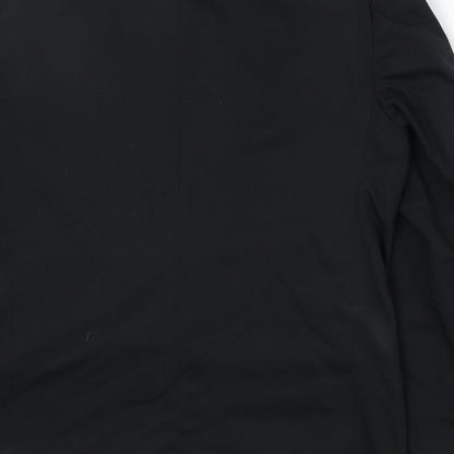 Classics Mens Black Polyester Jacket Suit Jacket Size 38 Regular