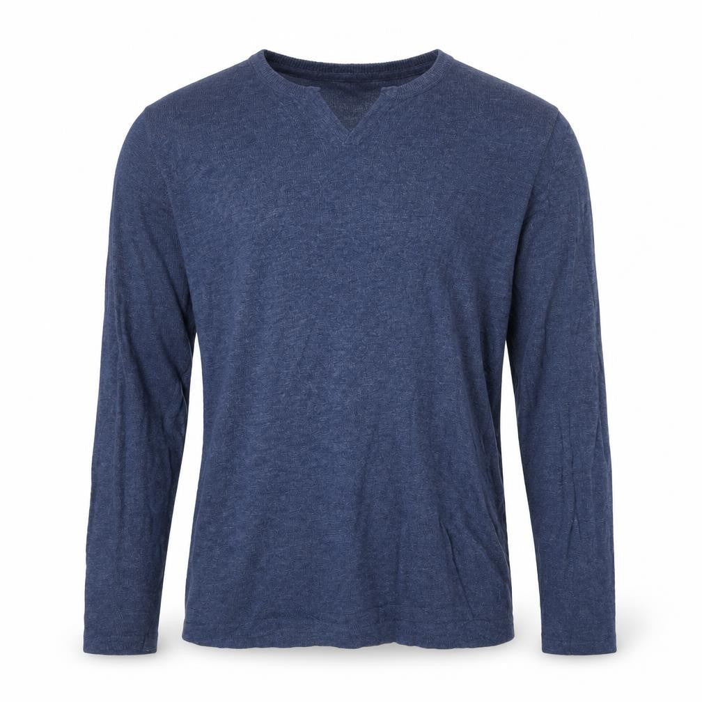 Reserved & Co Mens Blue V-Neck Polyester Pullover Jumper Size M Long Sleeve