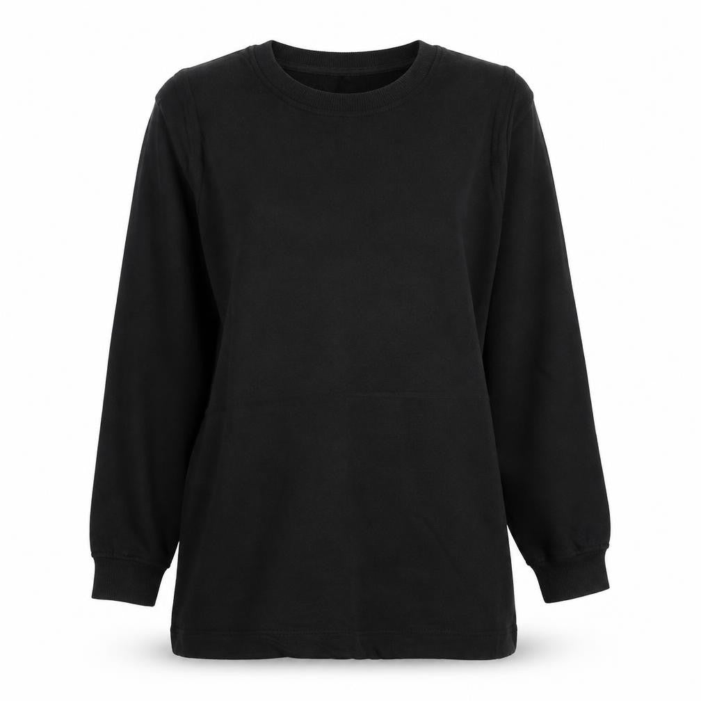 F&F Womens Black Round Neck Polyester Pullover Jumper Size 10