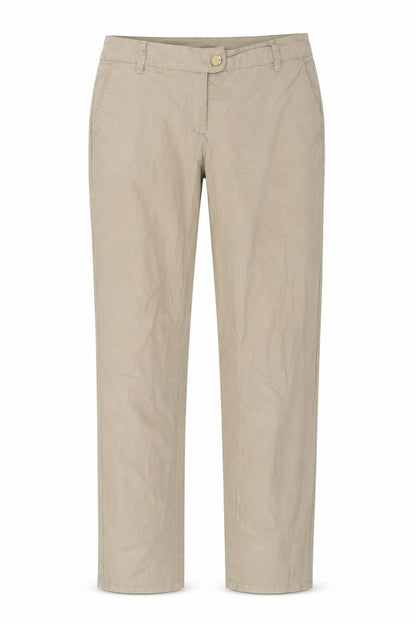Yessica Womens Beige Cotton Trousers Size 12 Regular Zip