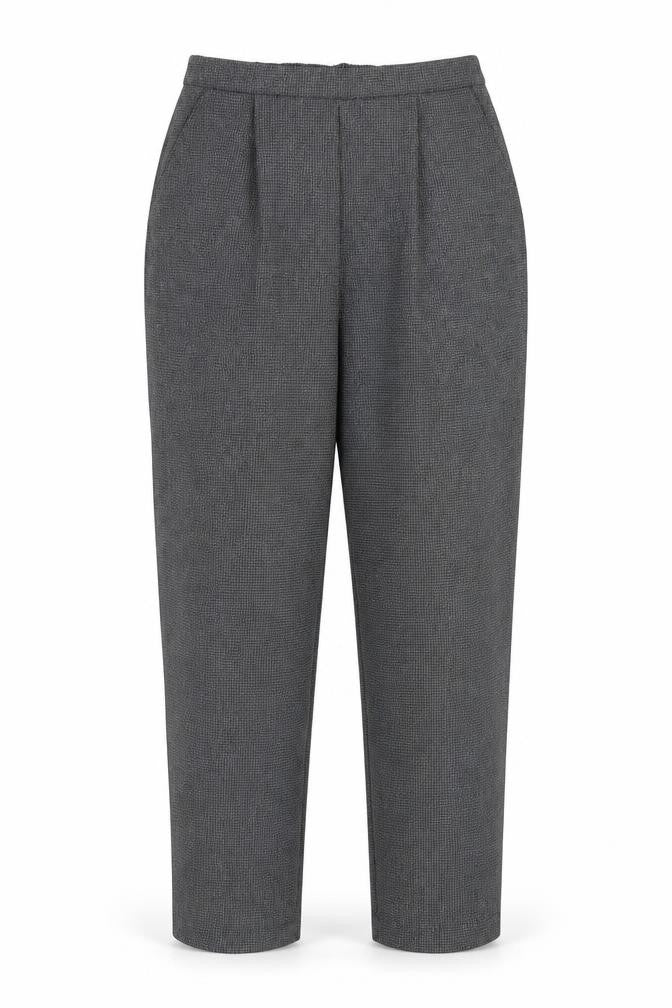 Classic Womens Grey Polyester Carrot Trousers Size 14 Regular