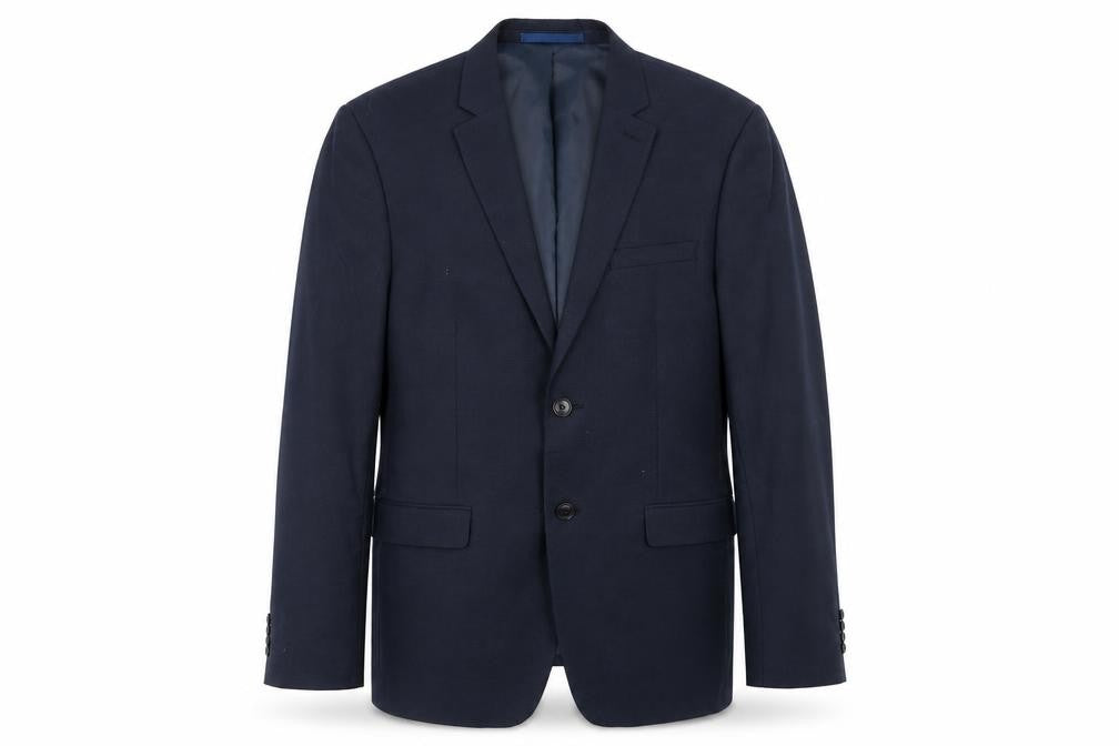 Topman Mens Blue Polyester Jacket Suit Jacket Size 40 Regular
