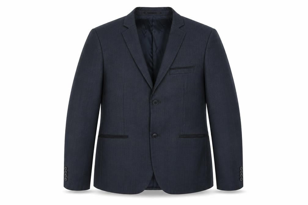Topman Mens Blue Polyester Jacket Suit Jacket Size 38 Regular