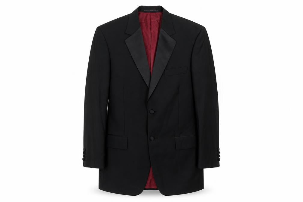 Scott & Taylor Mens Black Polyester Jacket Suit Jacket Size 38 Regular