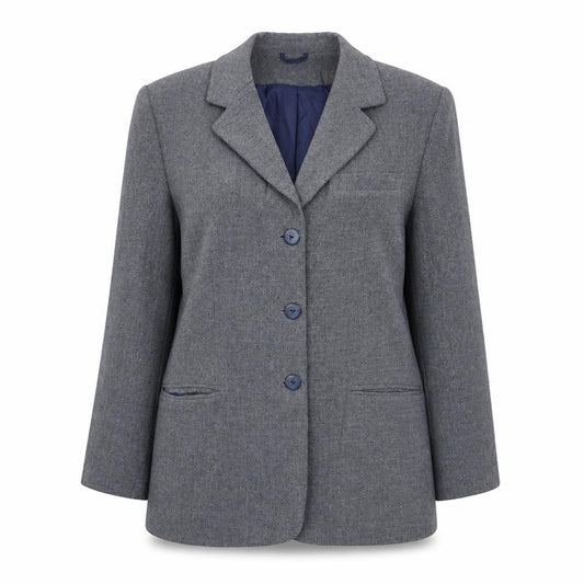 Essentials Womens Blue Polyester Jacket Blazer Size 18