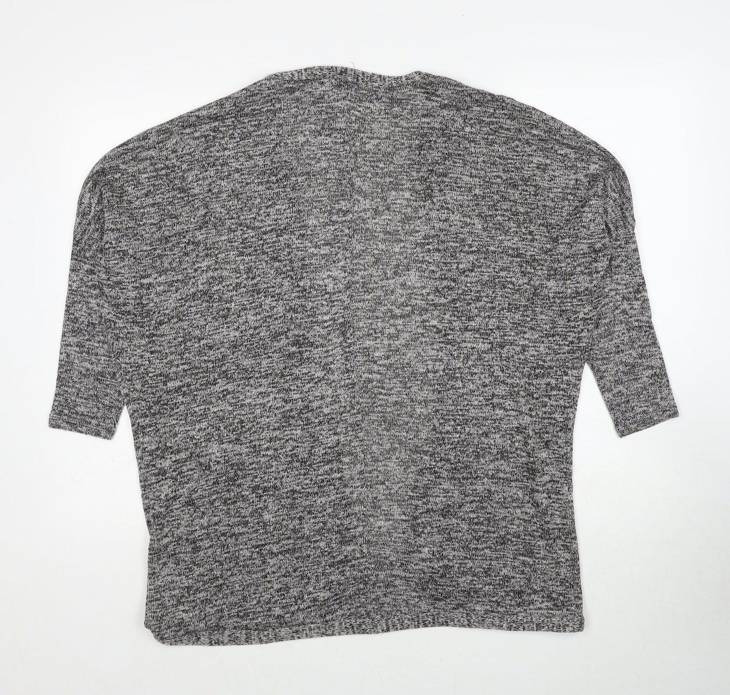Atmosphere Womens Grey V-Neck Viscose Cardigan Jumper Size S