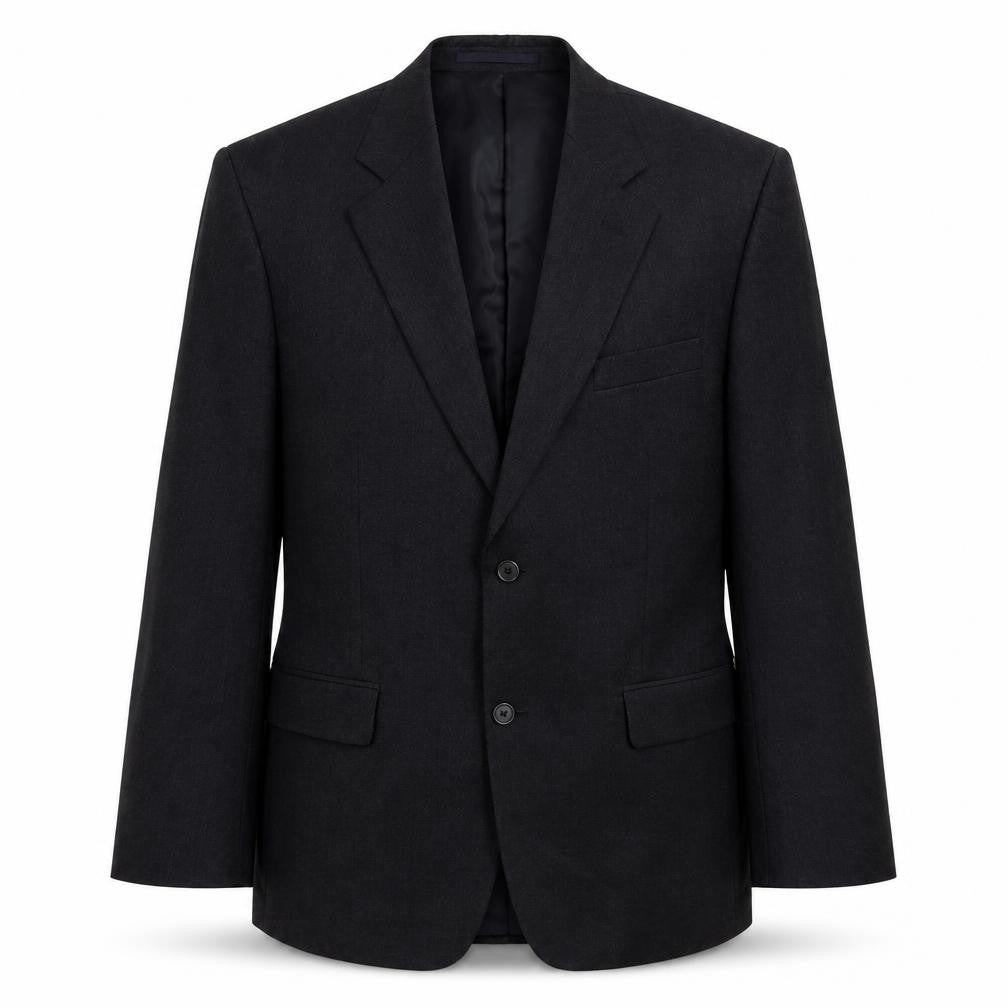 GreenWoods Mens Grey Wool Jacket Suit Jacket Size 40 Regular