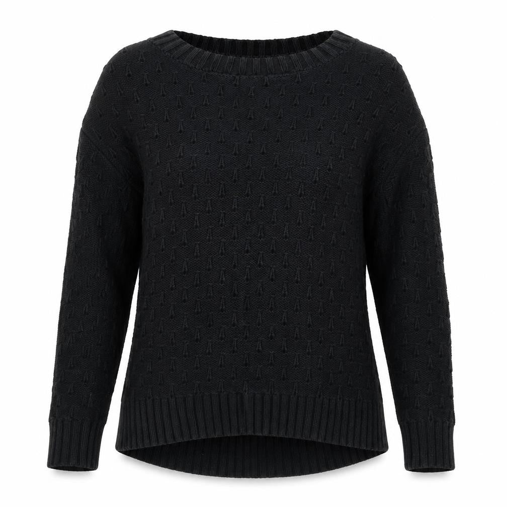 Gap Womens Black Round Neck Cotton Pullover Jumper Size XS