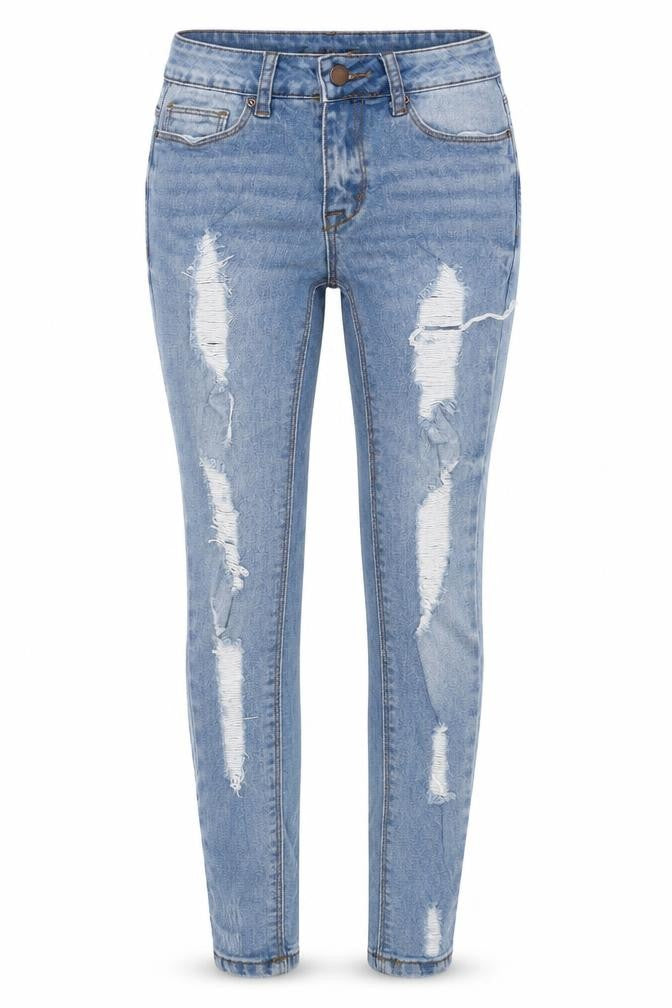Encore Womens Blue Cotton Skinny Jeans Size 26 in Regular Zip - Label size 1